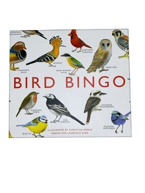 Anthropologie Bird Bingo Game - Illustrated Bird lovers edition board game Gifts